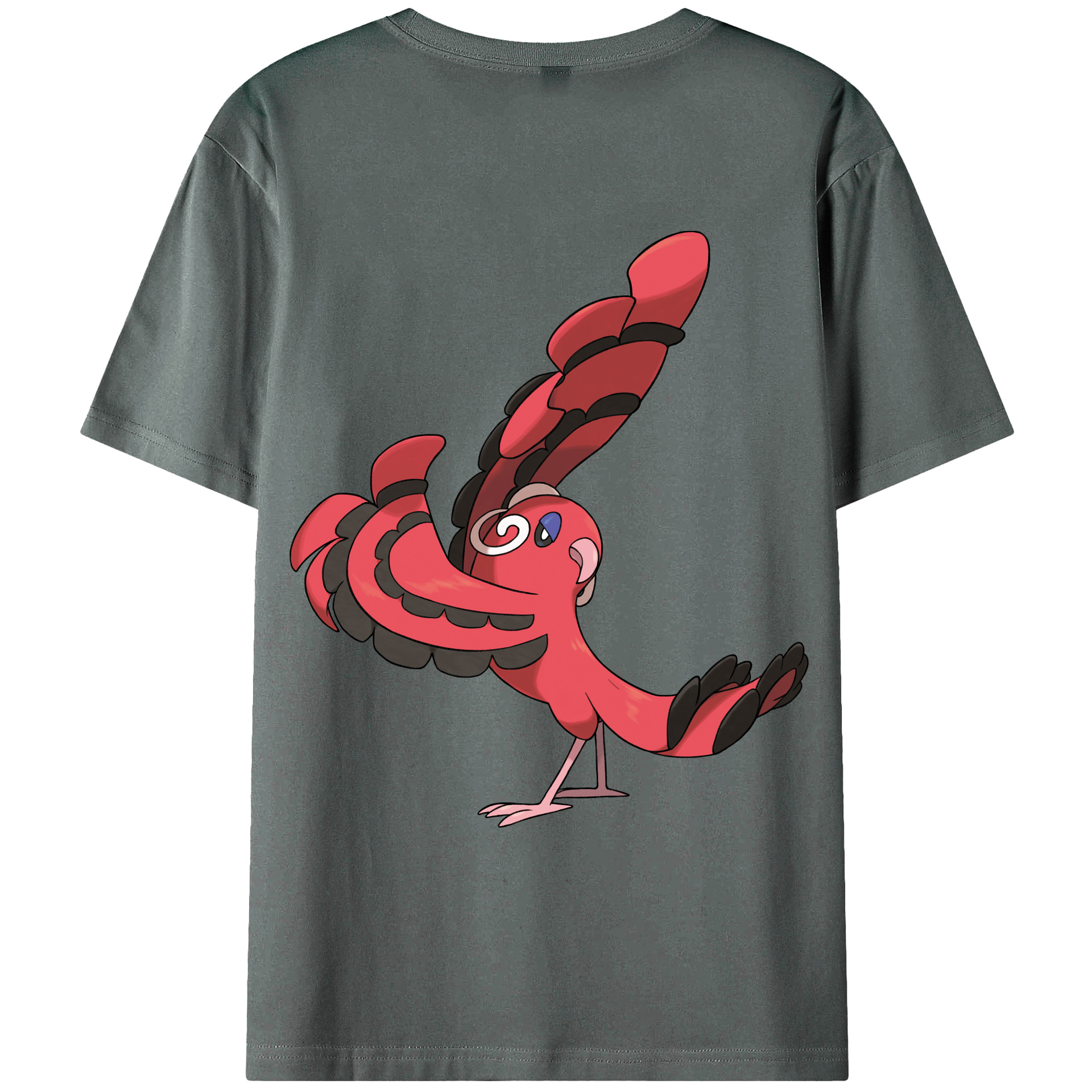 （画像用） ポケットモンスター Pokémon 綿100％ メンズ半袖Tシャツ（バックプリント） 通気性
